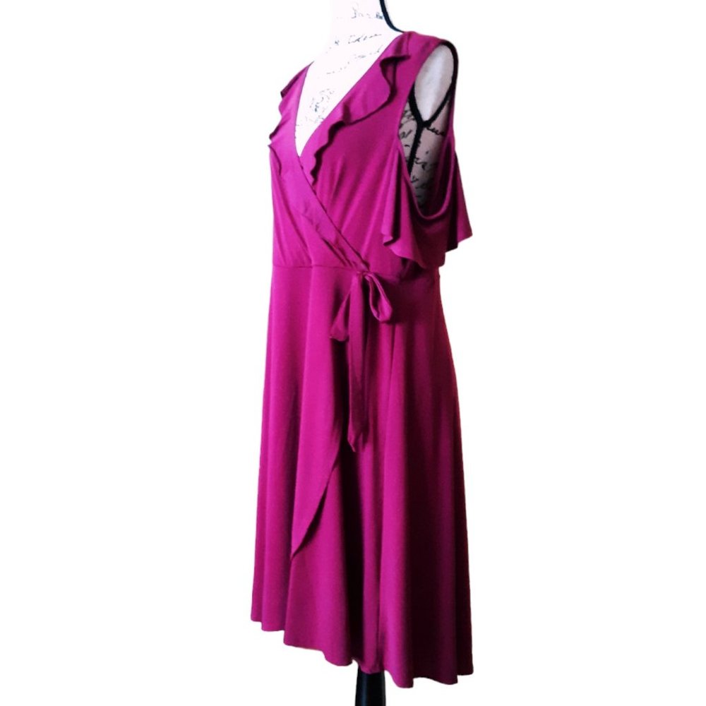 Torrid Cold Shoulder Lightweight Flowy Dress